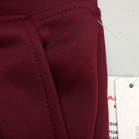 NWT. MEN'S BURGUNDY BANDED BOTTOM JOGGERS. SIZE LARGE - Picture 11 of 11